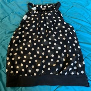 Ann Taylor Polka Dot Halter Top